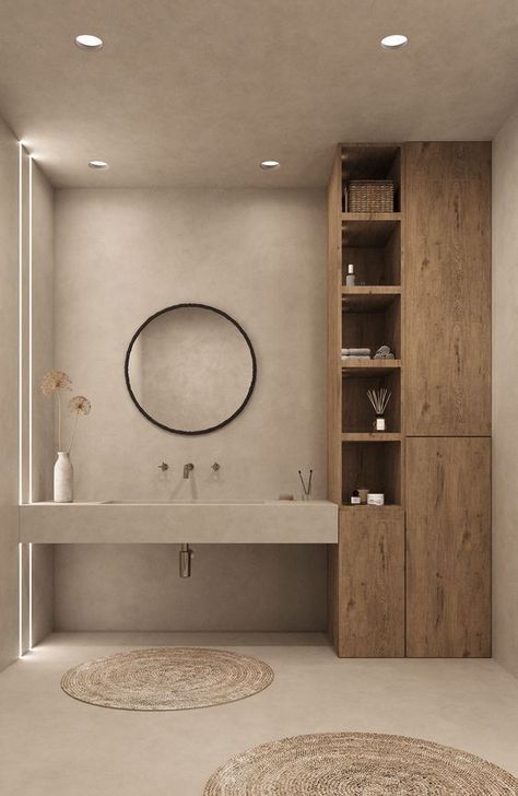 Drømme Bad, Hotel Bathroom Design, Japandi Interiors, Minimalist Bathroom Design, Japandi Home, Japandi Interior, Bathroom Design Inspiration, Bathroom Design Decor, Bathroom Inspiration Decor