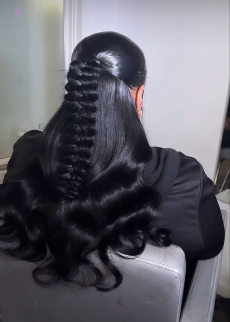 Weave Ponytail Hairstyles, Sleek Ponytail Hairstyles, Birthday Hairstyles, Brazilian Hair Bundles, Quick Weave Hairstyles, Protective Hairstyles Braids, Slick Hairstyles, Hair Ponytail Styles, Dope Hairstyles