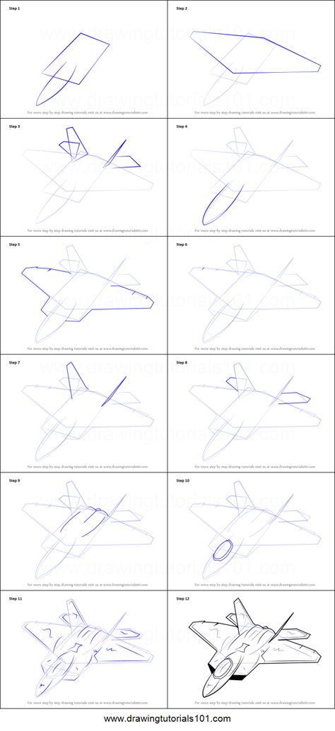 A10 Warthog Drawing, Jet Drawing Simple, Lockheed Martin F-22 Raptor, How To Draw Air, How To Draw A Jet, F22 Drawing, F22 Raptor Drawing, How To Draw Airplane, How To Draw An Airplane