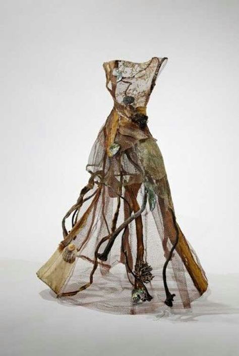 Christina Chalmers A Level Textiles, Sea Dress, Dress Forms, Art Dress, Soft Sculpture, Flowers And Leaves, Costume Design, A Dress, Textile Art