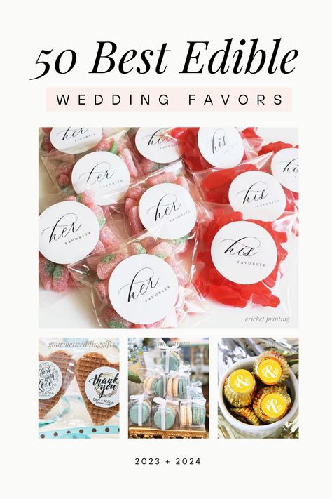 Wedding Favor Desserts, Edible Wedding Favors Diy, Maple Candy Wedding Favors, Baked Wedding Favors, Wedding Snack Favors, Wedding Favor Treats, Wedding Candy Favor Ideas, Consumable Wedding Favors, Seasoning Wedding Favors