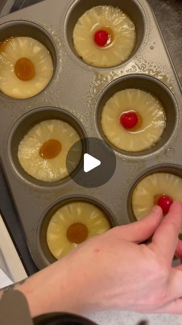 ☆ ☆Rachel Sleeter-Hackett ☆ ☆ on Instagram: "Let me show you how I made these mini pineapple upside down cakes!  . . . . . #dessert #desserts #dessertporn #desserttable #dessertlover #desserttime #dessertpic #dessertgram #pineapples #pineapple🍍 #pineapple #pineappledessert #dessertlove #dessertlover" Pineapple Upside Down Cake Mini Bundt, Bundt Cake Pineapple Upside Down, Pineapple Upside Down Cake Recipe Mini, Small Batch Pineapple Upside Down Cake, Pineapple Rings Recipes, Upside Down Pineapple Cheesecake, Mini Upside Down Pineapple Cake, Individual Pineapple Upside Down Cake, Pinapple Recipes Dessert