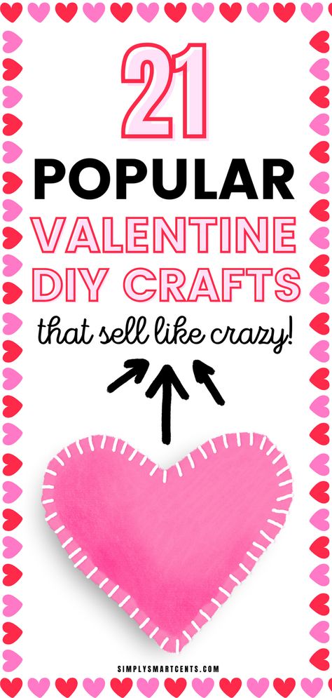 Monetize your passion this Valentine's Day by crafting easy DIY creations! Use budget-friendly supplies from Dollar Tree to craft and sell popular and creative gifts. Whether it's dazzling designs or bestselling items, these crafts are ideal for boosting your Etsy side hustle. Transform your hobby into income with these delightful and lovable creations! Valentine Day Crafts For Seniors Easy Diy, Easy Crafts For Valentines Day, Valentine Diy Crafts For Kids, Easy Cheap Valentines Gifts, Valentines Crafts To Make And Sell, Crafts For Valentines Day For Adults, Valentine’s Day Craft Ideas For Adults, Valentine Projects For Adults, Valentine Diy Ideas