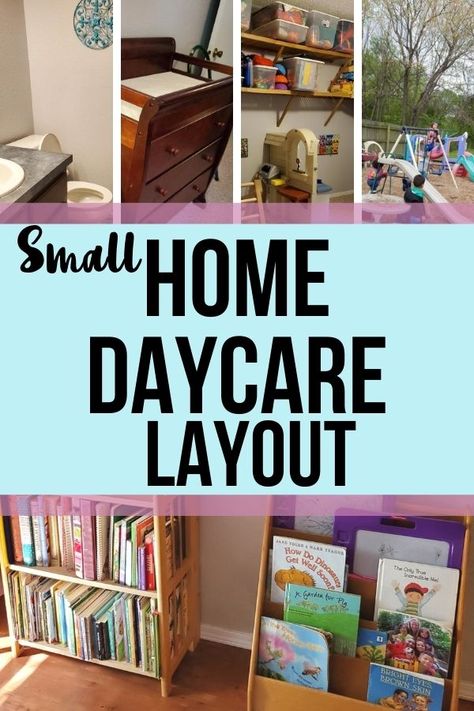 My house is very small, at 1100 square feet. And I have run a successful home daycare in it since 1999. See how we learn in a small home daycare layout. There is room for teaching, snuggling, learning, reading, quiet places, rowdy places, and outdoor places. #homedaycare Home Daycare Small Space Ideas, One Room Daycare Setup, Daycare Small Space Ideas, In Home Daycare Playroom Ideas, House Daycare Setup, Childminders Playroom Home Daycare, Home Daycare Setup For Infants, Family Home Daycare Setup, How To Run A Daycare At Home