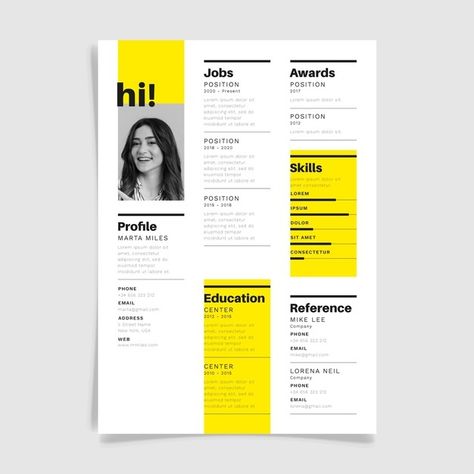 Creative Resumes For Designers, Cv For Designers, Cv Layout Design, Cv Original Design, Cv Design Template Free, Graphic Designer Cv, Free Cv Template, Cv Layout, Resume Design Inspiration