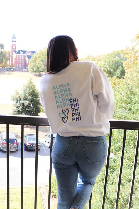 Show off your sorority in the cutest way with our boarding pass sweatshirt! Perfect for big little gifts, recruitment gifts, or a way to treat yourself!  Sweatshirts are made with heat transfers. Be sure to wash your sweatshirt inside out on cold and hang to dry! Sorority Sweatshirt Design Cricut, Phi Mu Sweatshirt, Sorority Sweatshirt Ideas, Sorority Exec Sweatshirts, Sorority Exec Merch, Alpha Phi Merch, Sorority Sweat Set, Cute Sorority Shirts, Sorority Sweatshirt Design