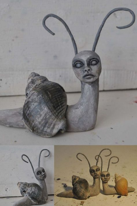 By PoisonOOAK. This polymer clay snail statue has very concerning human-like characteristics. #anthropomorphic #anthropomorphicart #anthropomorphicanimal #anthropomorphicanimals #anthropomorphicsnail #anthropomorphicsnails #snail #snails #humansnail #humansnails #human #humanity #snailmaillove #snailmailrevolution #snailart #snailartwork #snailarts #brian #snailsculpture #resin #resinart #resinartist #resinsnail #polymerclay #polymerclayart #polymersnail #snailstatue #mojoscollections Snail Clay Sculpture, Snail Clay, Clay Snails, Polymer Clay Snail, Snail Sculpture, Polymer Art, Snail Art, Clay Inspo, Hybrid Art