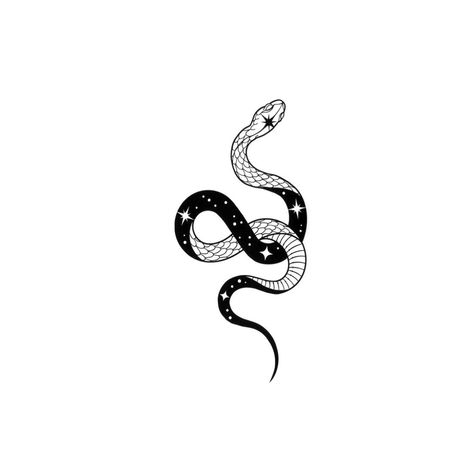 Galaxy Snake Galaxy Snake Tattoo, Celestial Snake Tattoo, Fine Line Design, Snake Outline, Aster Tattoo, Small Snake Tattoo, Artist Ideas, Small Snake, Dragon Tattoo Art