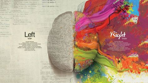 Delete Button, Psychology Wallpaper, Brain Painting, Left Brain Right Brain, Brain Poster, Brain Illustration, Image Dbz, Wallpaper Dekstop, Right Brain