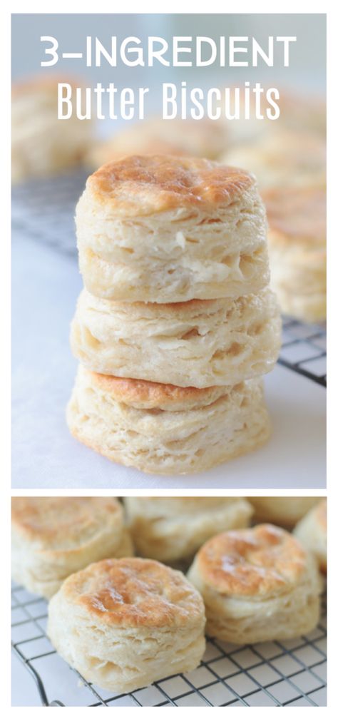 Biscuits Self Rising Flour Easy, Cake Flour Biscuit Recipe, Biscuit Self Rising Flour, Three Ingredient Biscuit Recipe, Milk Butter Flour Biscuits, Flaky Biscuits Recipes, Easy Biscuits All Purpose Flour, Easy Buttery Biscuit Recipe, Easy Things To Make With Flour