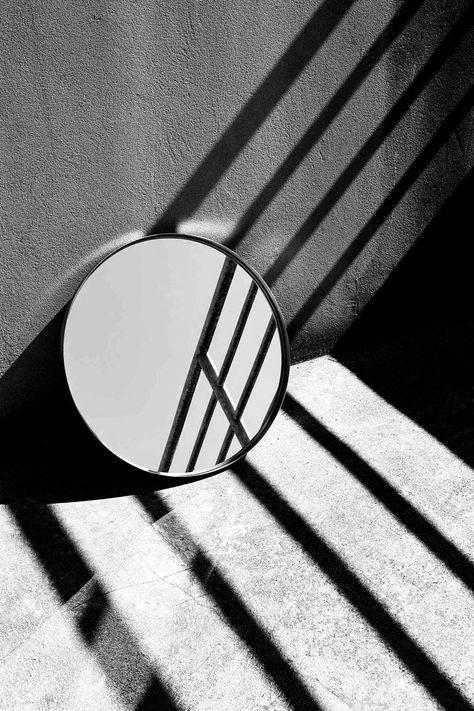 Architectural Light and Shadow Photography | Mirror Reflection  | #blackandwhitephotography #lightandshadow  #architecturephotography #stairs Light Composition Photography, Abstract Reflection Photography, Mirrors In Photography, Shadow In Photography, Cool Shadow Photography, Objects In Photography, Shadows And Reflections, Art Reflection Ideas, Reflected Light Photography