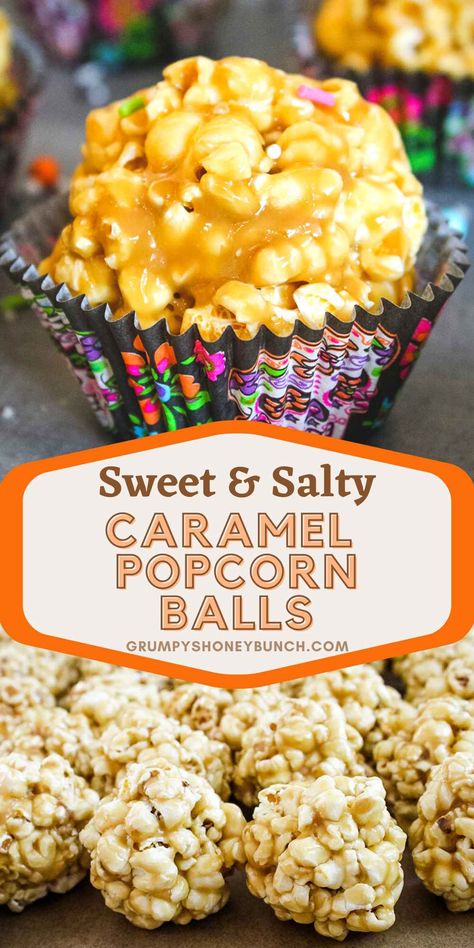 Making the perfect popcorn balls doesn't have to be hard. All you need are these simple ingredients: Popped popcorn kernels, sweetened condensed milk, brown sugar, vanilla extract, and grey sea salt. Follow the easy steps in this guide and you are on your way to making the most delicious Caramel popcorn balls. Happy Popping! Homemade Caramel Popcorn Balls, Carmel Popcorn Ball Recipes, Flavored Popcorn Balls, Popcorn Balls Caramel, Carmel Popcorn Balls Easy, Caramel Popcorn Twists, Caramel Popcorn Balls Recipe Easy, Popcorn Ball Recipes, Soft Popcorn Balls