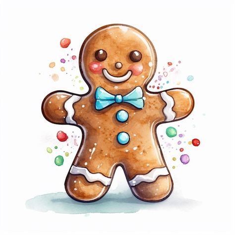 Christmas Ginger Bread Man Drawing, Ginger Bread Drawings, Ginger Man Drawing, Gingerbread Drawing, Ginger Man Cookies, Gingerbread Man Drawing, Cards Painting, Cookie Drawing, Kindergarten Drawing