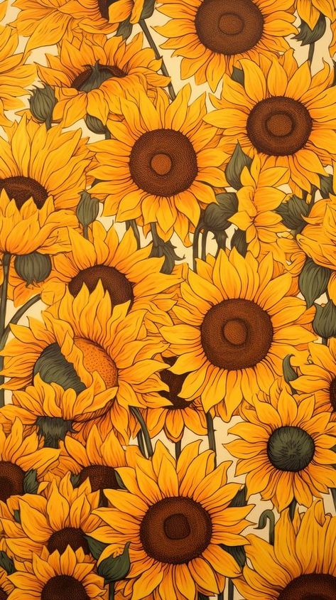 Iphone Wallpaper Autumn, Sunflower Illustration, Wallpaper Autumn, Sunflower Images, Creative Backdrops, Sunflowers Background, Pastel Design, Sunflowers And Daisies, Sunflower Pictures