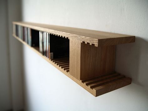 Cd Display, Men’s Bedroom Ideas, Cassette Storage, Room Decor For Men, Hifi Furniture, Cd Shelves, Cd Diy, Cd Rack, Vinyl Room