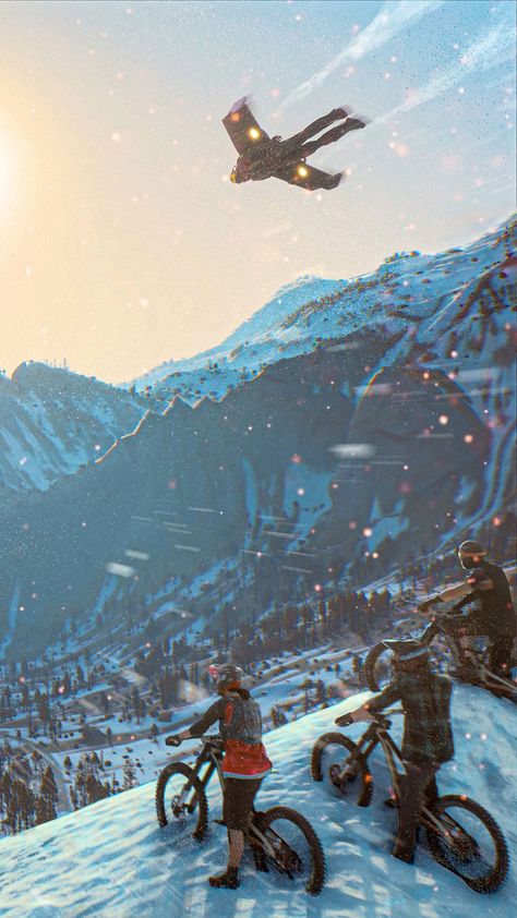 Riders Republic Gameplay 4K Ultra HD Mobile Wallpaper. Riders Republic Wallpaper, Ultra Hd 8k Wallpaper Black, Riders Republic, Bicycle Wallpaper, Hd Mobile Wallpaper, Mountain Bike Art, Snow Mountains, Glitch Wallpaper, Automotive Artwork