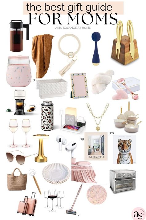 Here are the best gift guides for moms! Your mom will love receiving these presents on Christmas, her birthday, or Mother's Day Goft Ideas, Birthday Basket, Gift Inspo, Mama Style, Beauty Must Haves, Great Gift Ideas, 30 Gifts, Jar Gifts, Christmas Mom