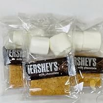 Smores Baggies, Smore Kit Party Favor, Outside Smores Bar Party Ideas, S'mores To Go, Smore Kits Diy, Smores Ideas For Party, S’more Kit, Smores Bars Wedding, Smore Packages