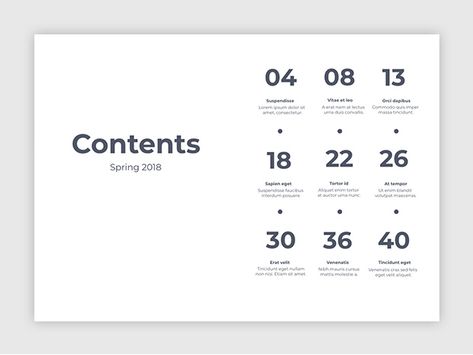 Design a creative table of contents. Examples and templates Index Design Layout, Content Table Design, Contents Layout Design, Table Of Content Design, Content Page Design, Table Of Contents Example, Contents Page Design, Table Of Contents Design, Table Of Content