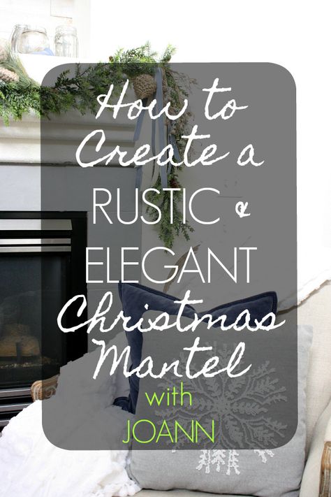 How to create a rustic and elegant Christmas mantel. Rustic Christmas Mantels Ideas, Modern Rustic Mantle Decor, Christmas Small Mantle Decor, Rustic Christmas Mantel Decor, Rustic Christmas Mantle Ideas, Rustic Christmas Fireplace Mantels, Modern Farmhouse Christmas Mantle, Mantel Decorating Ideas For Christmas Rustic Simple, Christmas Mantel Ideas 2023