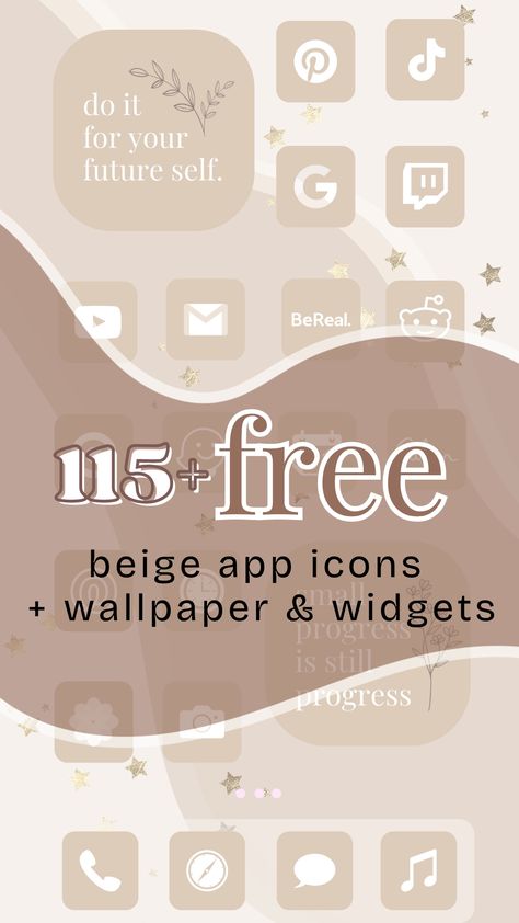 free beige aesthetic app icons for iphone, android or ipad Neutral Ipad Background, Calendar Apps Iphone, Iphone App Organization Ideas, Free Widget Apps Ipad, Free Widget Icons, Cute Ipad Home Screen, App Icon Aesthetic Neutral, Neutral Iphone Background Aesthetic, Best Widget Apps