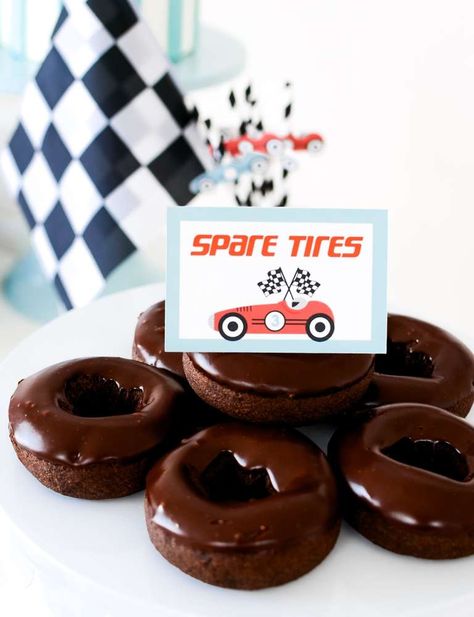 Red Race Car Birthday Party, Racing First Birthday Party, First Lap Birthday Party, Car First Birthday Party, Car Birthday Party Ideas, Race Car Birthday Party Ideas, Two Fast Two Furious, Vintage Race Car Birthday, Hotwheels Birthday Party