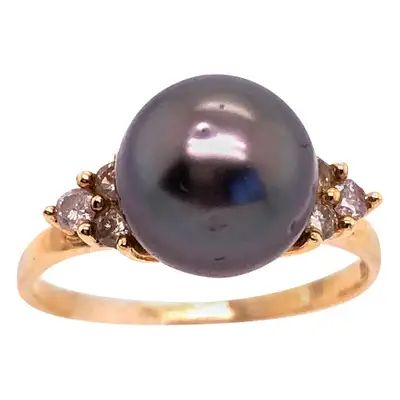 Black Pearl Engagement Ring, Elegant Pearl Jewelry, Black Pearl Jewelry, Black Pearl Ring, Neutral Jewelry, Natural Pearl Jewelry, Pearl Engagement Ring, Black Engagement Ring, Pearl Jewelry Design