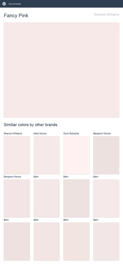 Light Pink Wall Paint Colors, Light Pink Paint Swatches, Pale Room Colors, Soft Pink Sherwin Williams, Pink And White Panelling, Accent Wall Light Color, Pink Room Wallpaper Ideas, Valspar Light Pink Paint Colors, White With A Hint Of Pink Paint