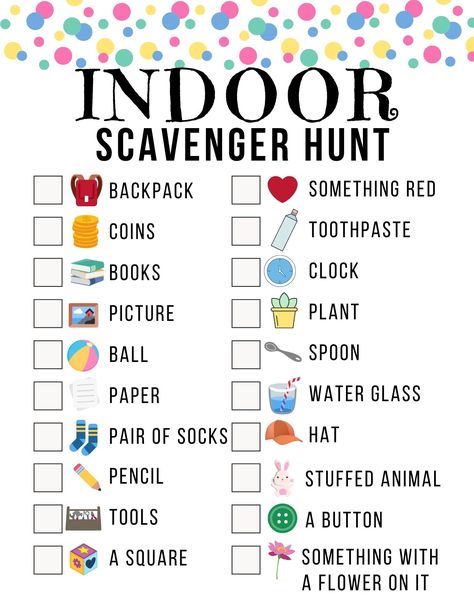 Scavenger Hunt Template, Picture Scavenger Hunts, Indoor Scavenger Hunt, Scavenger Hunt Clues, Fun Indoor Activities, Indoor Kids, Scavenger Hunt For Kids, Indoor Activities For Kids, Indoor Fun