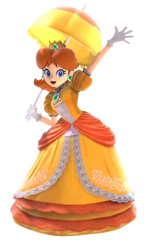 Smash Ultimate, Starling, The Princess, Cartoon Character, Trailer, Mario, Daisy, Deviantart, Orange