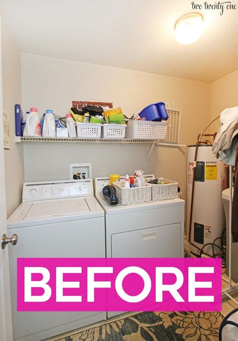 Organization Room, Laundry Makeover, Laundry Room Ideas Small Space, Ideas Closet, Small Laundry Room Makeover, Organization Pantry, Tiny Laundry Rooms, Laundry Room Wallpaper, Basement Laundry