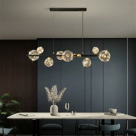 Nordic Designer Transparent Glass Bubble G9 LED Bulbs Chandelier Light For Living Room, Bedroom Pendant Lamp For Modern Home Decor Lighting ❤️💯☺️ Price: Dm For Price 💯✅ Order yours Today 😊 Send Us Dm, Call/WhatsApp Us 09015994144 Payment on the delivery is only in LAGOS 💯 We Deliver nationwide 🌍📦 (Same-day delivery within Lagos, & 24-72hrs interstates) #everyone #interiordesignstudio #interiordesign #interiordesigner #homedecor #architecture #homedesign #interiordesigngoals #interiordes... Chandelier Modern Dining, Light Fixtures Dining Room Modern, Dining Area Chandelier, Dining Lighting Ideas, Dining Room Lighting Chandeliers, Gold Hanging Lights, Modern Dining Room Lighting, Dining Room Lamp, Light For Dining Room