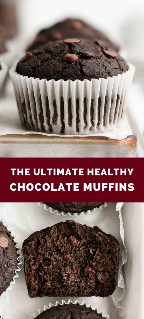 Semi Healthy Muffins, 100 Calorie Chocolate Muffins, Healthy Recipes Muffins, Low Calorie Gluten Free Muffins, Heart Healthy Muffins Clean Eating, Low Gi Muffins Recipe, Healthy Choc Muffins, Healthy Chocolate Muffins Easy, Healthy Chocolate Chocolate Chip Muffins