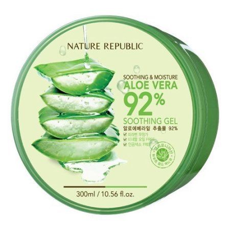 Nature Republic Aloe Vera, Oily Skin Remedy, Natural Aloe Vera, Soothing Gel, Aloe Gel, Nature Republic, The Face Shop, Aloe Vera Extract, Aloe Vera Leaf