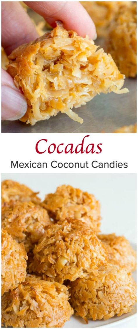 Latin Snacks, Weight Watcher Desserts, Mexican Treats, Coconut Candy, Mexican Dessert Recipes, Mexican Candy, Mexican Dessert, Coconut Recipes, Homemade Candies