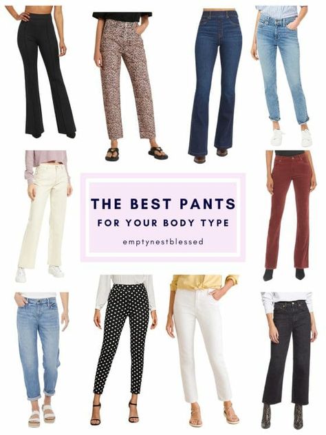 Pants For Long Legged, Pants For Straight Body Type, Different Types Of Legs Shape, Best Trousers For Short Women, Best Work Pants For Curvy Women, Best Pants For Flat Bottoms, Dress Pants For Short Women, Pants For Body Type, Bootcut Pants Outfit Work