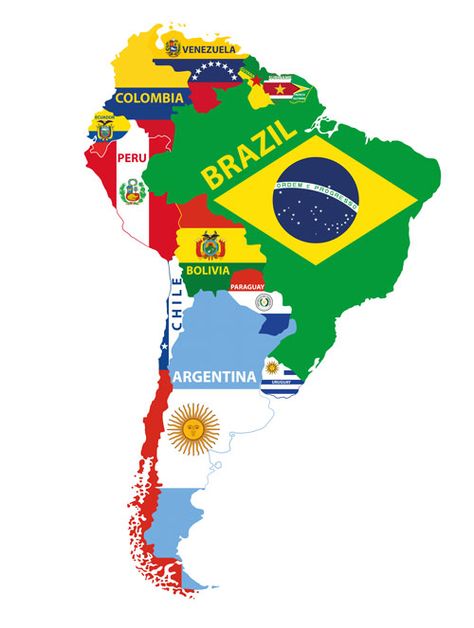 Colombian Flag, American Cocktails, Brazil Art, Most Popular Cocktails, South America Map, Countries And Flags, America Map, Flag Vector, Flags Of The World