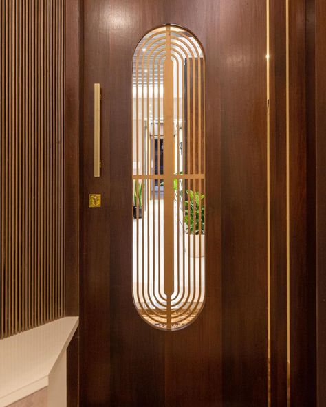 Jaali Door Design, Door Jali Design, Entrance Door Ideas, Veneer Door Design Modern, Safety Door Ideas, Main Door Name Plate Design, Safety Door Grill Design, Wooden Safety Door Design, Maindoors Design