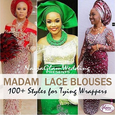 Latest Lace Blouse Styles for Wrappers (2020 Igbo Blouses) - NaijaGlamWedding Indian Lace Blouse Styles, Blouse Designs For Wrapper In Nigeria, Nigeria Lace Blouse Styles, Lace Blouses And Wrapper For Women Nigerian, Wrapper Blouses Nigeria 2022, Nigerian Lace Blouses For Wrapper 2022, Lace Blouses For Two Wrapper, Latest Lace Blouse Styles For Wrapper, Madam Blouses For Wrapper