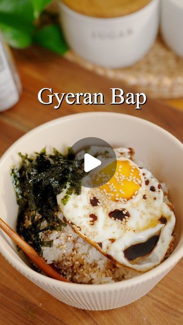 Mei & Kyong | Two Plaid Aprons on Instagram: "Let's Make Gyeran Bap (Korean Egg Rice) for my Husband

The full recipe is on our blog (twoplaidaprons.com) LlNK is in our BlO! Just type "EGG” in the search❤️

#gyeranbap #eggrice #recipes #easyrecipes #cookingathome #quickrecipes" Korean Egg Rice, Gyeran Bap, Korean Egg, Egg Rice, Plaid Apron, Asian Foods, Quick Recipes, The Search, Asian Recipes