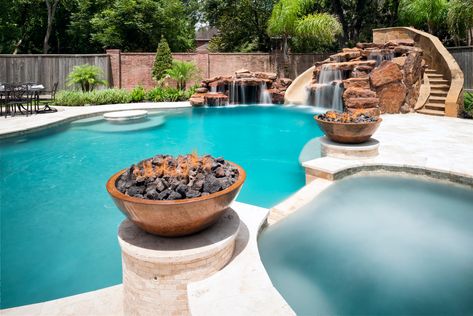 More About Water Features - The Grotto | Platinum Pools | Houston, TX Cave Grotto, Pool Cave, Swimming Pool Prices, Pool Resurfacing, Pool Prices, Pool Repair, Custom Swimming Pool, Pool Remodel, Pools Backyard