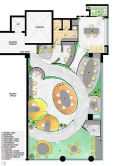 Corporate Office Floor Plan Layout, Office Plan Layout Design, Corporate Office Plan Layout, Offices Plans Architecture, Office Interior Design Plan Layout, Office Interior Design Floor Plan, Architectural Office Plan, Architect Office Plan Layout, Office Space Architecture