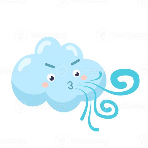 Wind Cartoon, Wind Pictures, Flat Style, Pictures To Draw, Free Png, The Wind, Template Design, Vector Free, Royalty Free