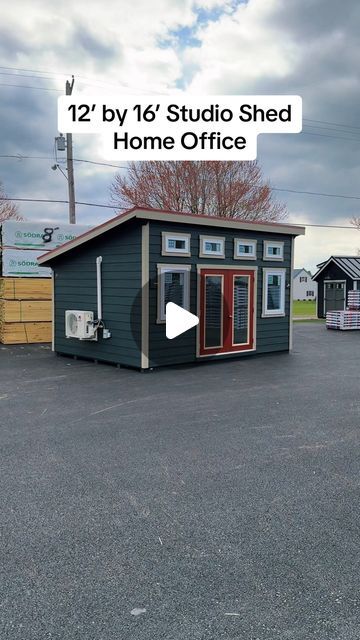 Lapp Structures LLC on Instagram: "Once complete, this Studio Shed will be move-in ready as our client’s brand new home office!  #homeoffice #remotework #sheshed #mancave #tinyhouse #tinyhome" Shed Office Ideas Backyards Interior, Backyard Shed Office Ideas, Shed To Home Office, Office Shed With Bathroom, Tiny House Salon Ideas, She Shed Ideas Offices, Shed Office With Bathroom, Shed To Room Conversion, Small Shed Office Ideas