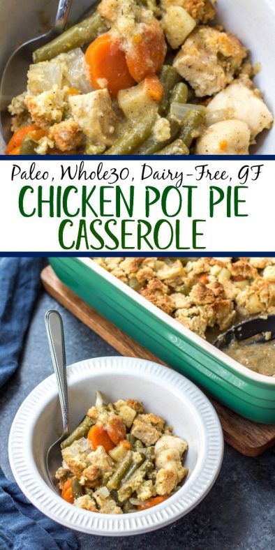 Whole30 Casserole, Whole 30 Chicken Recipes, Paleo Casserole, Pot Pie Casserole, Chicken Pot Pie Casserole, Paleo Meal Prep, Whole30 Chicken, Whole30 Dinners, Diner Recept