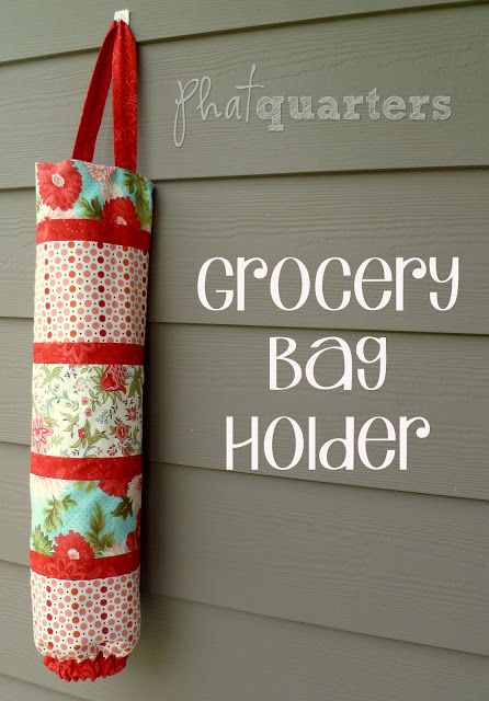 DIY Grocery Bag Holder... I need one of this! phatquaters.com Sew Ins, Diy Sy, Grocery Bag Holder, Beginner Sewing Projects Easy, Diy Couture, Sewing Skills, Sewing Projects For Beginners, Easy Sewing Projects, Love Sewing