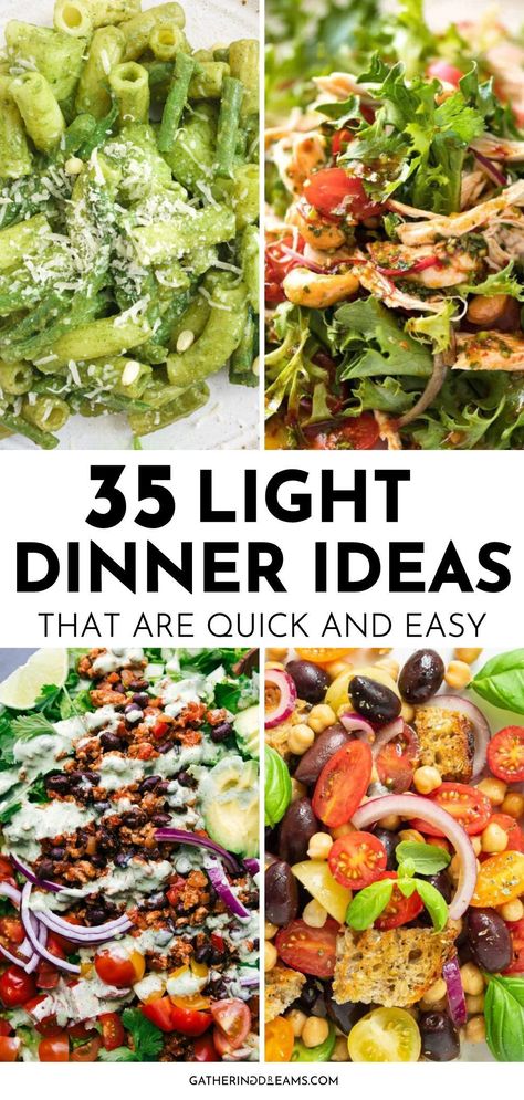 Healthy Light Meals For Dinner, Easy Meals After Work, Friday Dinner Ideas Easy Healthy, Lite Healthy Dinners, Easy Dinner Recipes Salads, Easy Salad Dinner Recipes, Light Eating Recipes Healthy Dinners, Bland Lunch Ideas, Easy Healthy Light Dinner