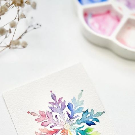 Surbhi Sethi on Instagram: "Embracing winter’s charm with another template from my brand new Snowflakes ebook! ❄️🤩 #watercolor #watercolorart #xmas #xmas2023 #christmas #christmaswatercolor #christmasmotif #christmasart #christmasdecor #christmascards #christmascard #christmas2023 #aquarellebysurbhi #christmasillustration #christmastemplate #watercolorchristmas #crafttemplates #embroiderytemplates #arttemplates #paintingtemplates #watercolortemplates #wintercrafts #ebook #snowflakeart #snowflakes #christmassnowflake #snowflaketemplate #snowflakemagic #winterwonderland" Watercolor Snowflake, Snowflakes Art, Snowflake Template, Painting Templates, Christmas Templates, Christmas Illustration, Christmas Snowflakes, Winter Crafts, Christmas Watercolor