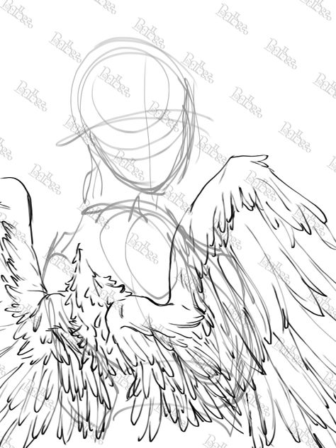 Feel free to use as reference for your drawings ! Pls credit when you post, thx !      Tag ( ignore ) : #aesthetic #art #angel #oc #wings #reference #drawing #draw #originalart #digitalartist Wings On People Reference, Anime Angel Wings Reference, Head Angels Reference, Drawing Poses Profile, Ripped Wings Drawing, Claw Poses Drawing, Angle Clothes Drawing, Drawing Reference Poses Flying, Back Angle Pose Reference