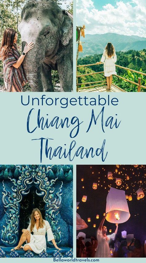 Things to do Chiang Mai Thailand. Best temples, top hikes, beautiful day trips and the lantern festival.  Travel. Travel Destinations. Places to travel. travel aesthetic. Travel Photography. travel inspiration. Thailand Travel. Beautiful places to travel. bucket list places to travel, dream travel destinations, travel asia, asia places to travel. #Thailand #ChiangMai #travel Chiang Mai Thailand Aesthetic, Bucket List Places To Travel, Chiang Mai Travel, Asia Places, Thailand Packing, Bangkok Travel Guide, Thailand Destinations, Asia Trip, Thailand Vacation